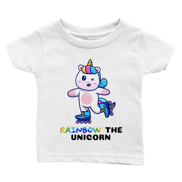 Classic Baby Crewneck T-shirt - Rainbow the unicorn