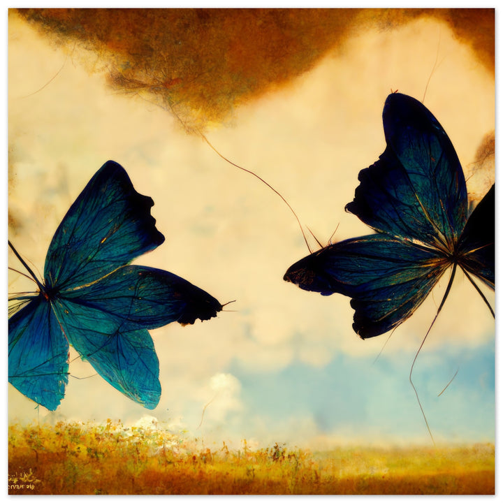 Classic Semi-Glossy Paper Poster - Dreaming Butterflies III