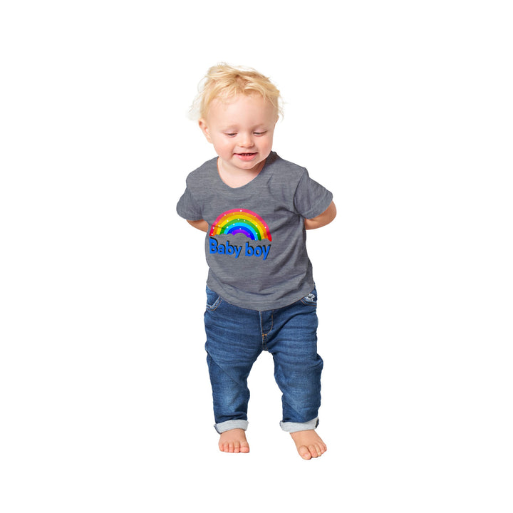 Classic Baby Crewneck T-shirt - Baby Boy Rainbow III