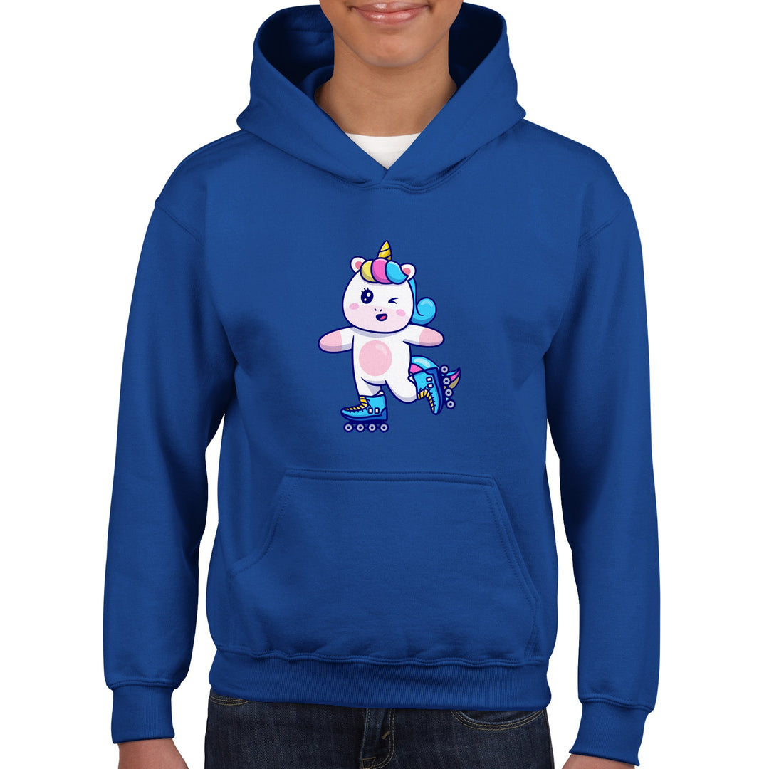 Classic Kids Pullover Hoodie - Rainbow the unicorn