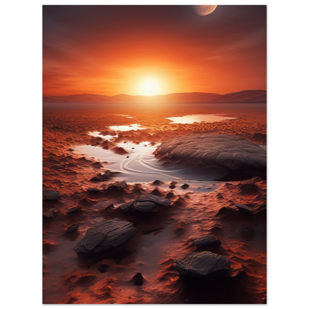 Aluminium Print - Sunset on Mars II