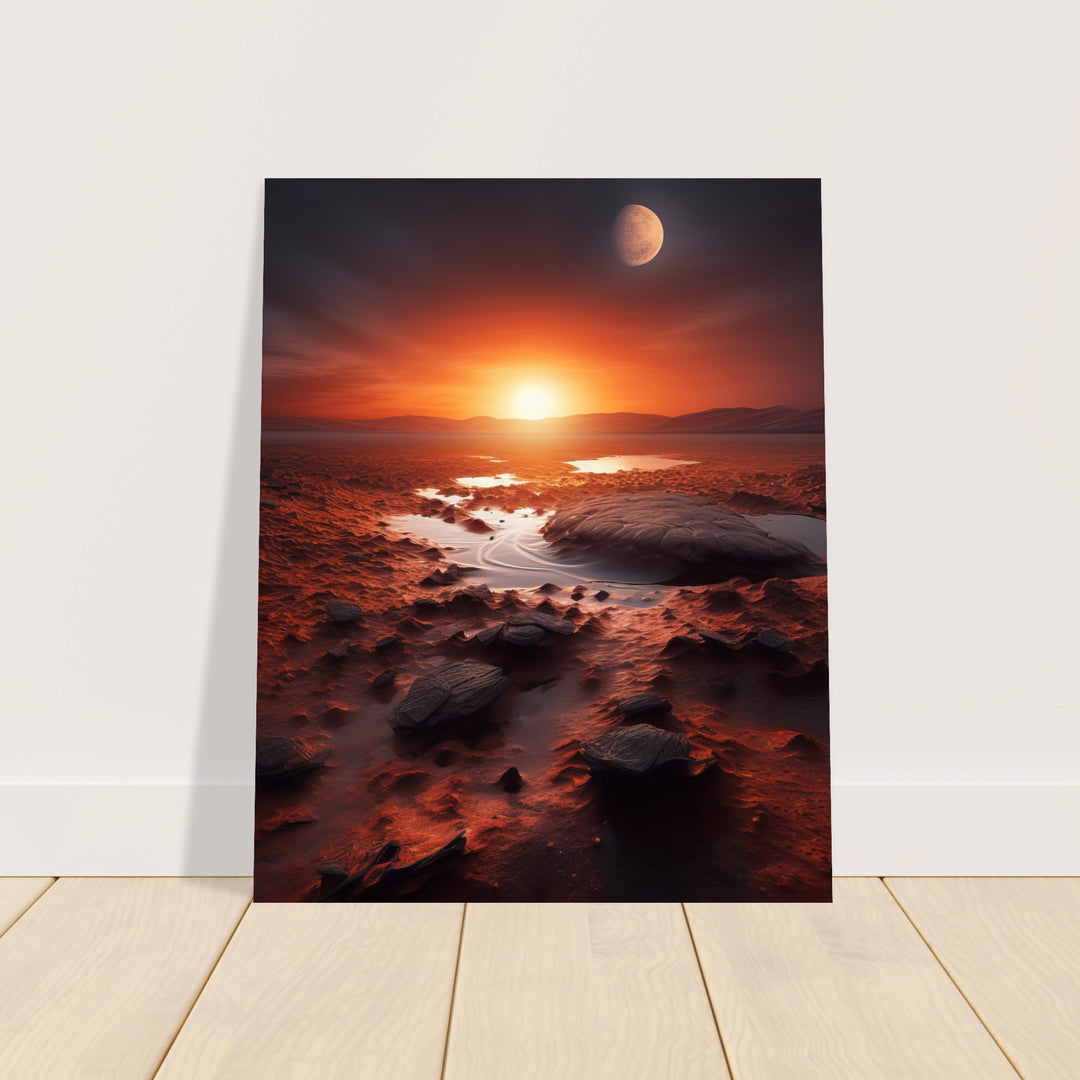 Premium Matte Paper Poster - Sunset on Mars II