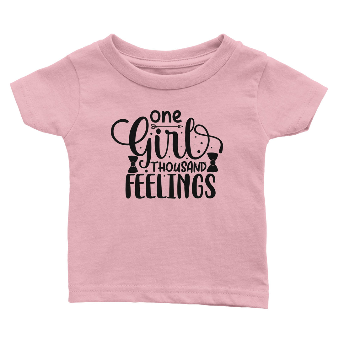 Classic Baby Crewneck T-shirt - One girl, thousand feelings
