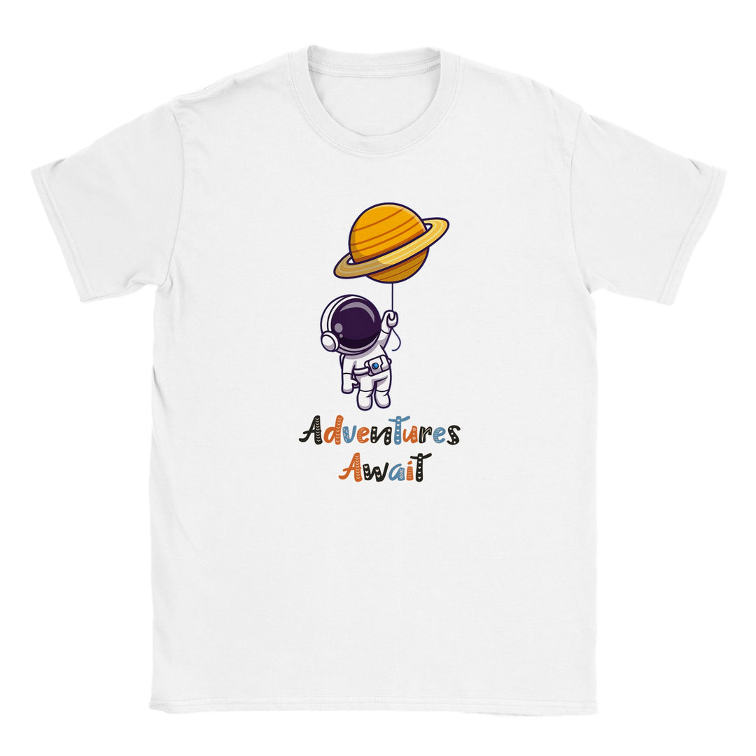 Classic Kids Crewneck T-shirt Unisex - Galactic Voyager "Adventures Await"