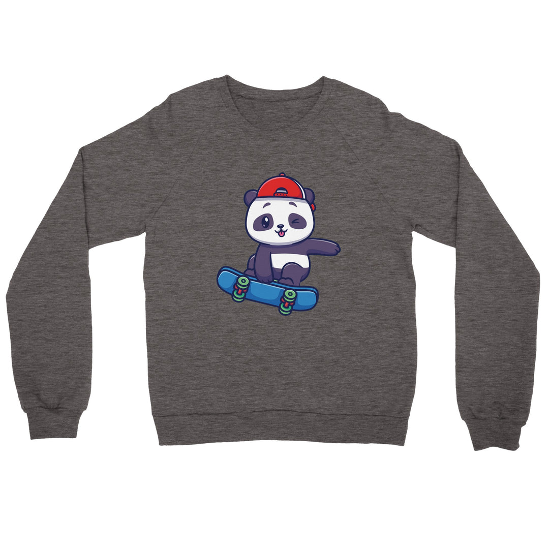 Premium Unisex Crewneck Sweatshirt - Skater Panda