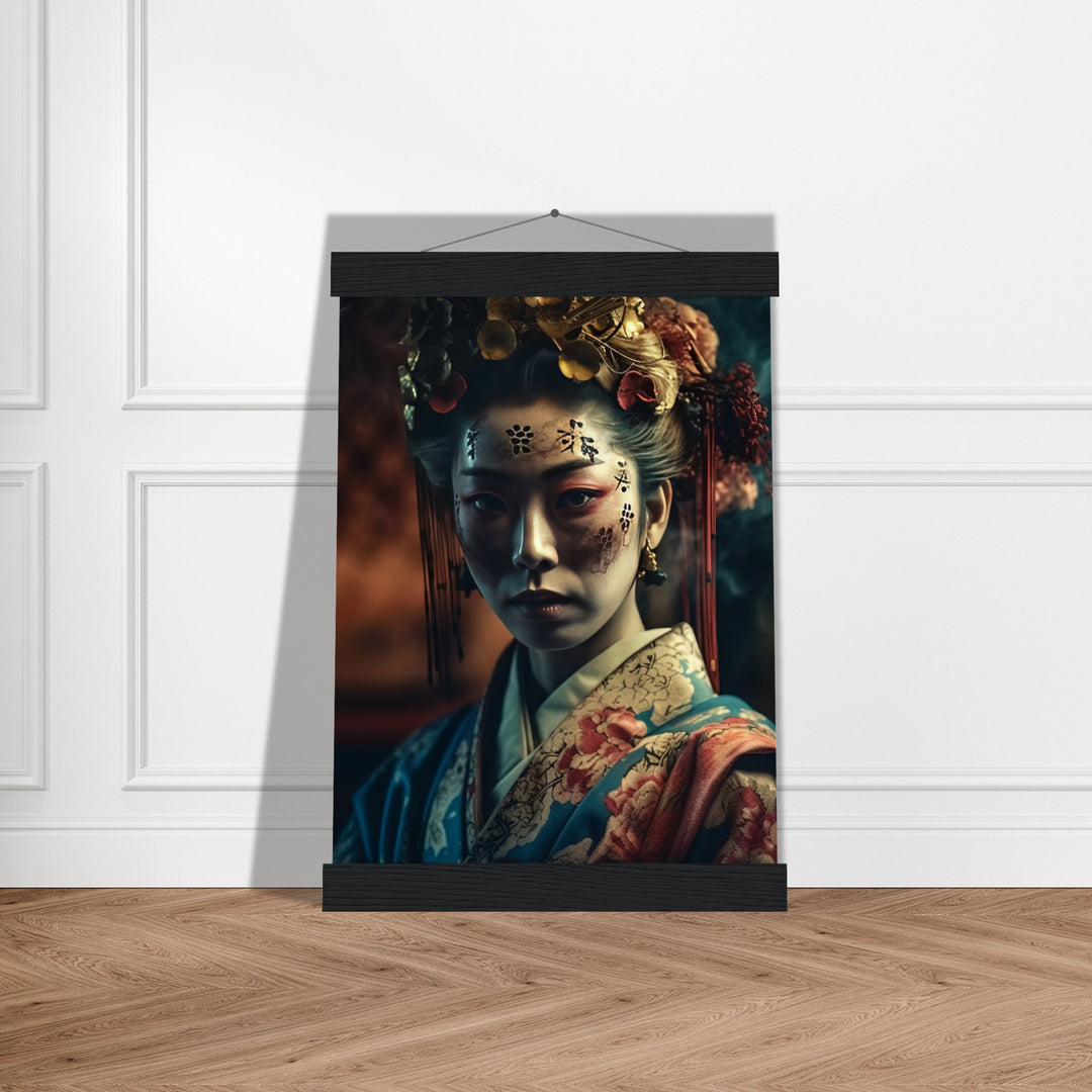 Classic Matte Paper Poster with Hanger - Gaze of the Golden Geisha