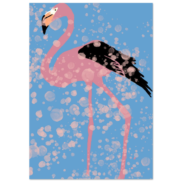 Premium Matte Paper Poster - Pink Flamingo