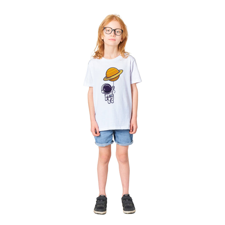 Organic Kids Crewneck T-shirt  Unisex - Galactic Voyager