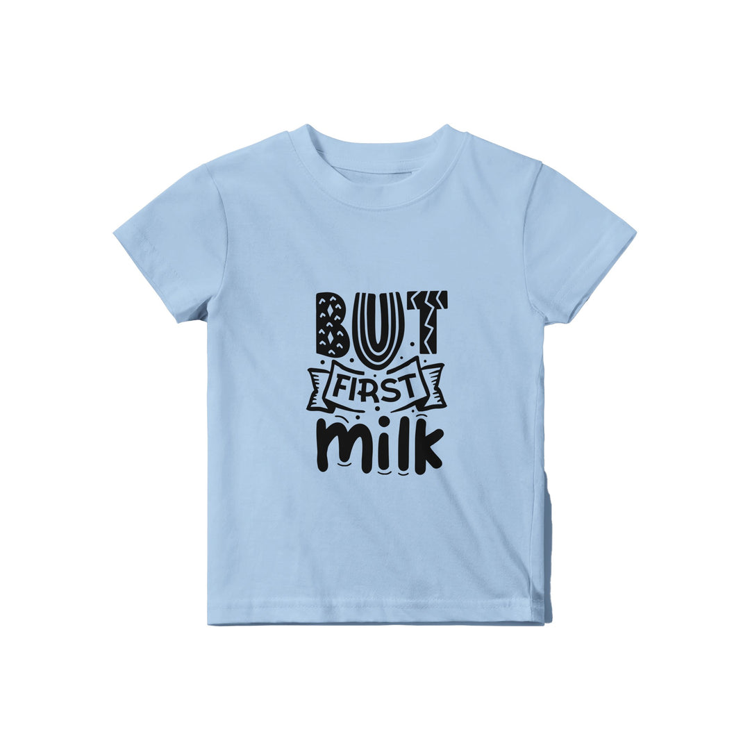 Classic Baby Crewneck T-shirt - But first milk