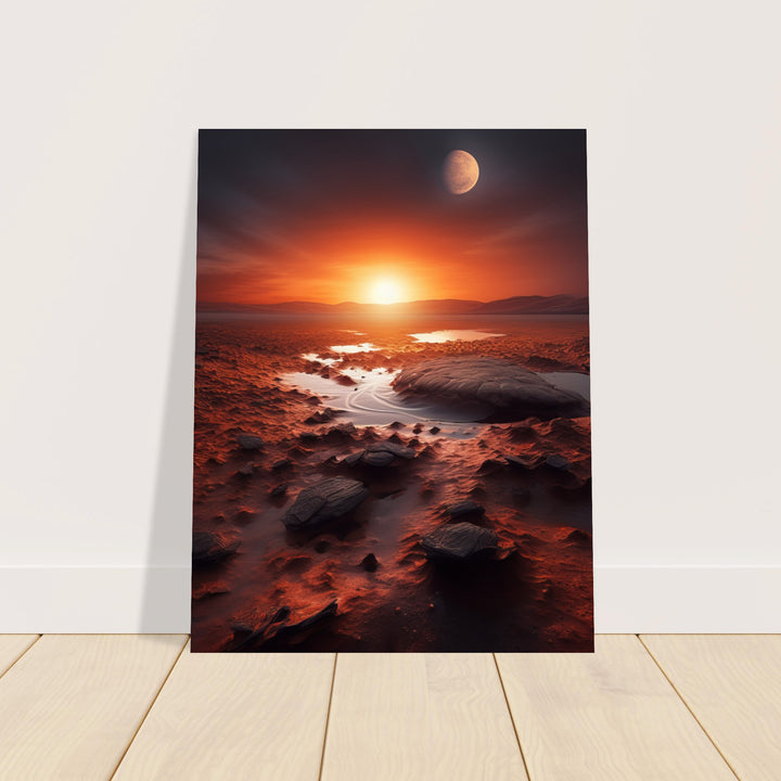Premium Matte Paper Poster - Sunset on Mars II