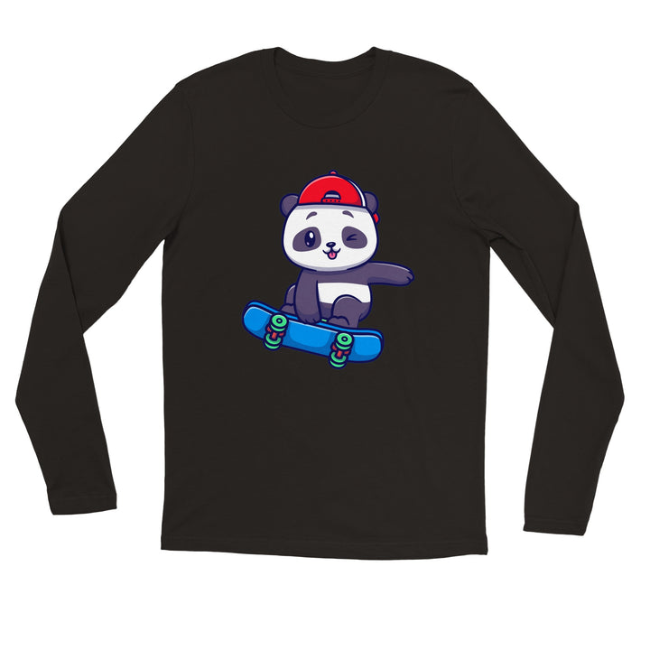 Premium Unisex Longsleeve T-shirt - Skater Panda