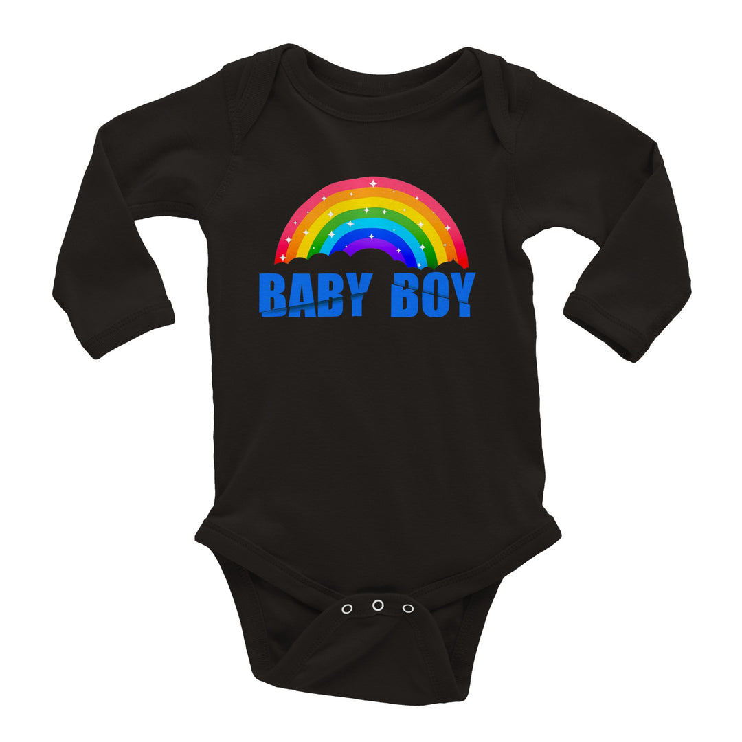 Classic Baby Long Sleeve Bodysuit - Baby Boy Rainbow II