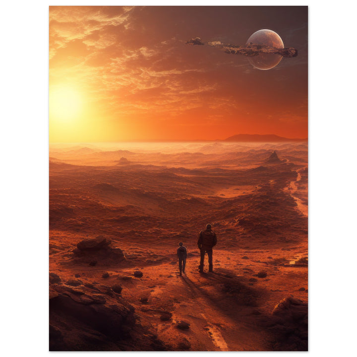 Aluminium Print - Sunset on Mars I