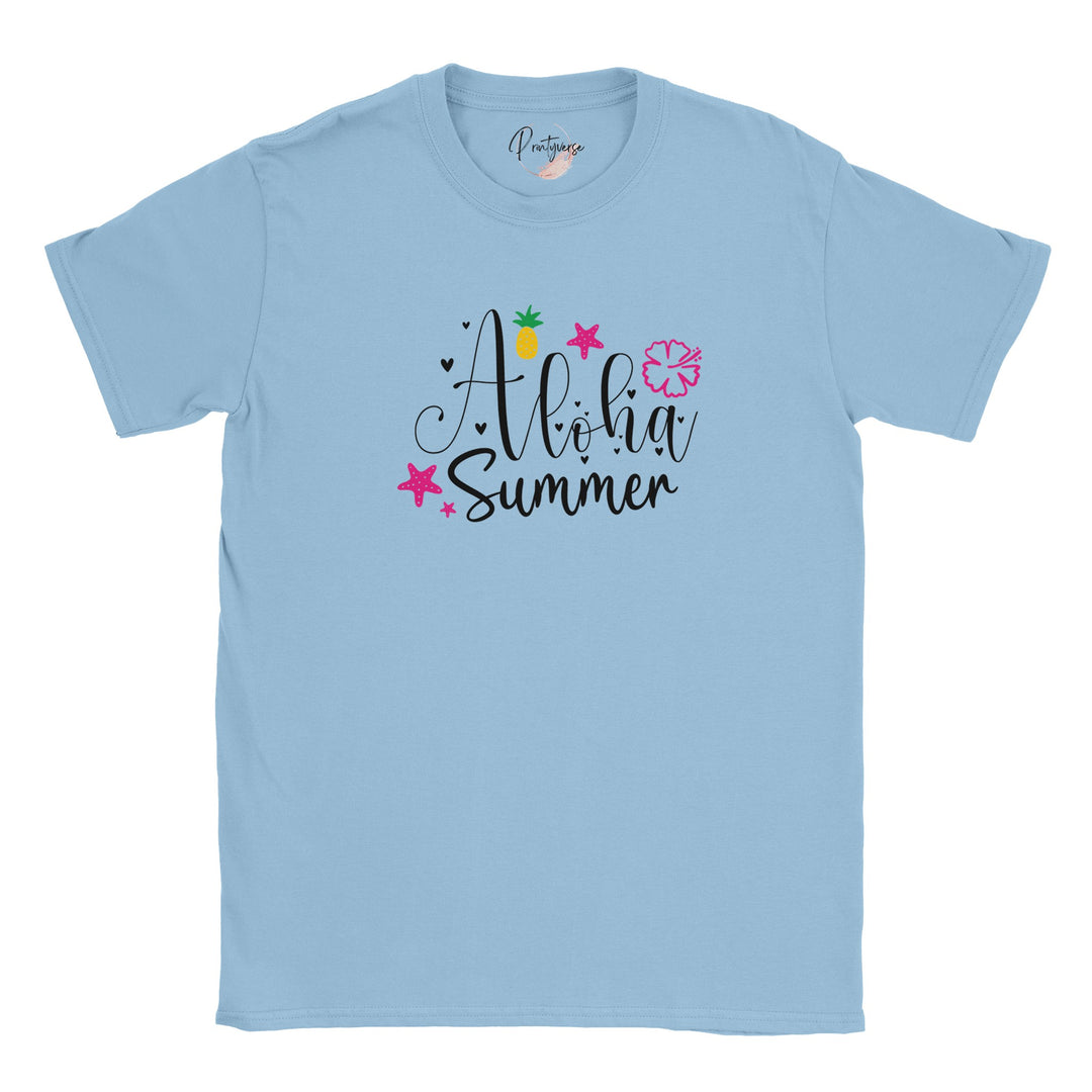 Classic Unisex Crewneck T-shirt - Aloha Summer