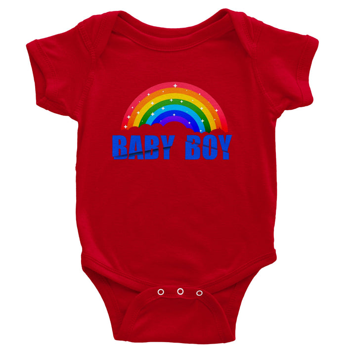 Classic Baby Short Sleeve Bodysuit - Baby Boy Rainbow II