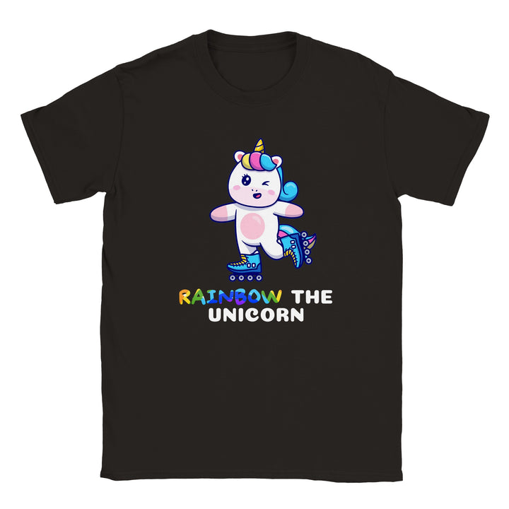 Classic Kids Crewneck T-shirt - Rainbow the unicorn