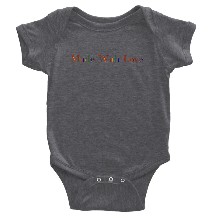 Classic Baby Short Sleeve Bodysuit Unisex "Made With Love"
