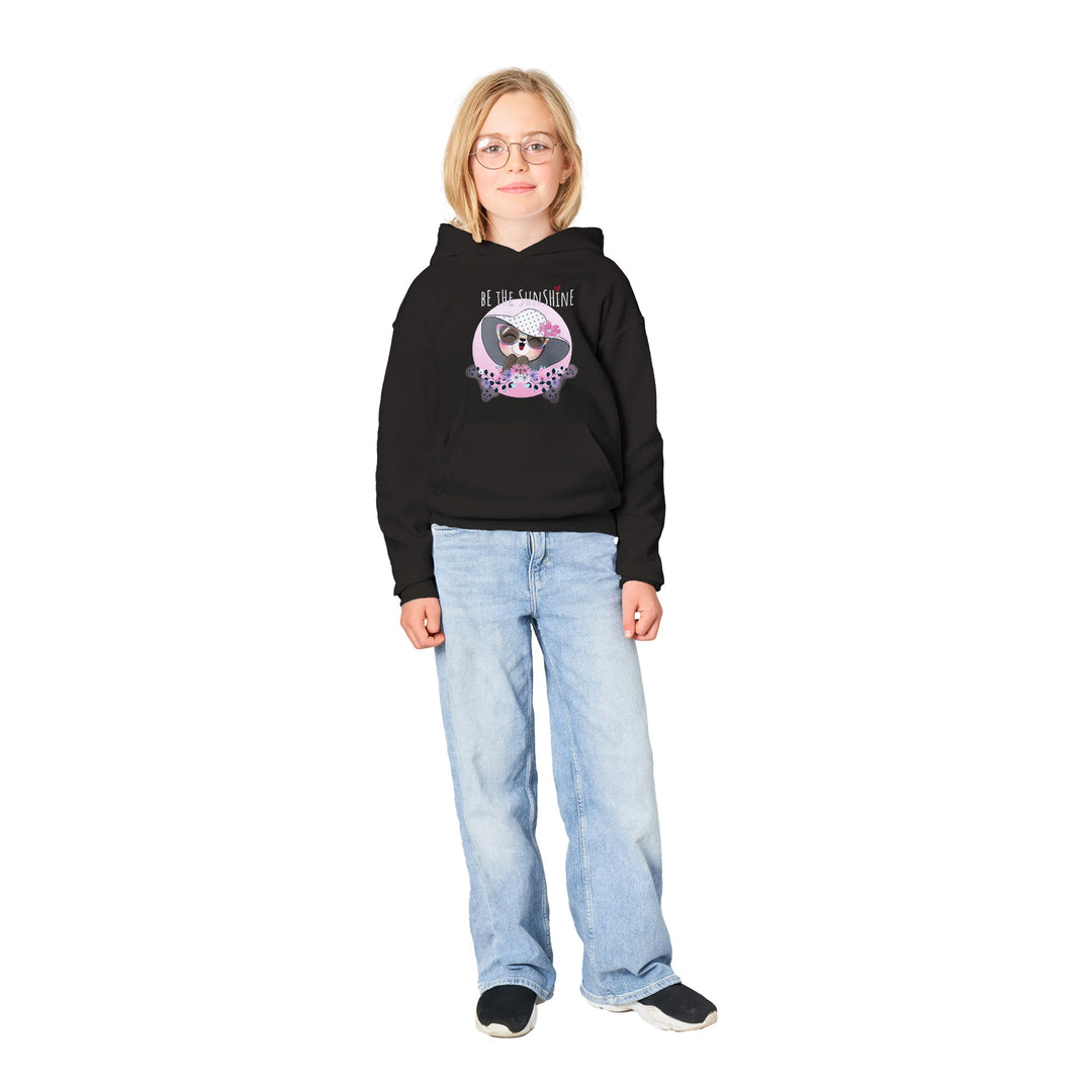 Classic Kids Pullover Hoodie - Girl "Be The Sunshine"