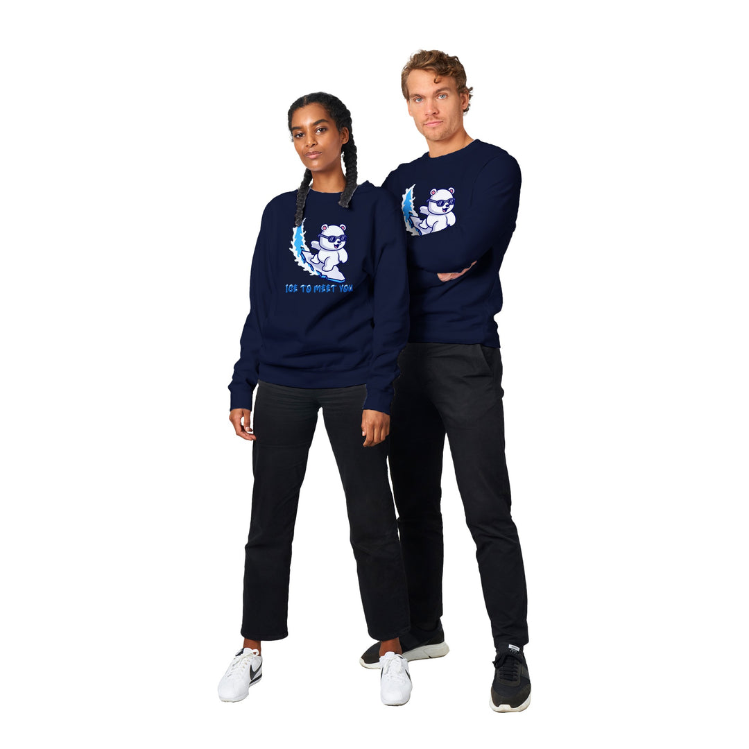 Premium Unisex Crewneck Sweatshirt "Ice To Meet You"