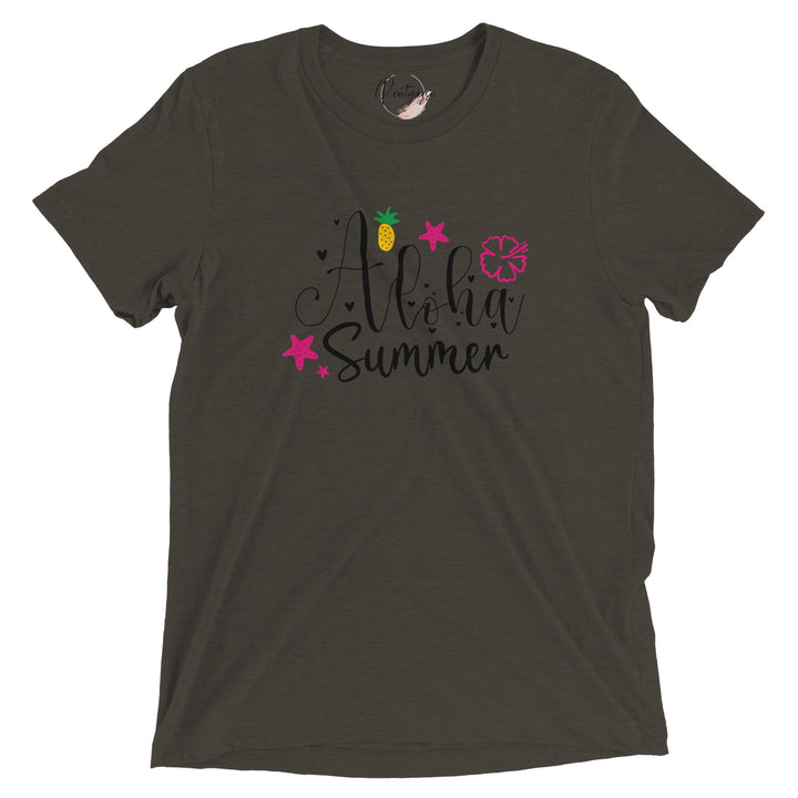 Triblend Unisex Crewneck T-shirt - Aloha Summer