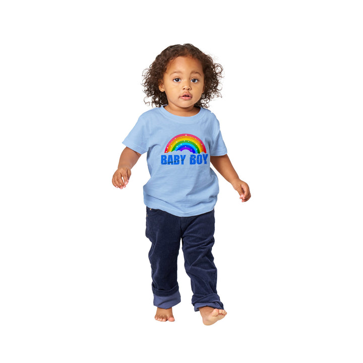 Classic Baby Crewneck T-shirt - Baby Boy Rainbow II