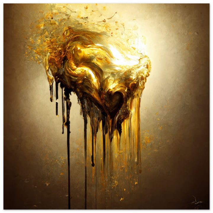 Foam Square - Heart of Gold Melted II