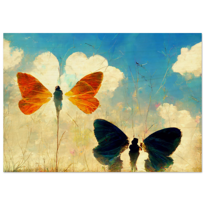Wood Prints - Dreaming Butterflies