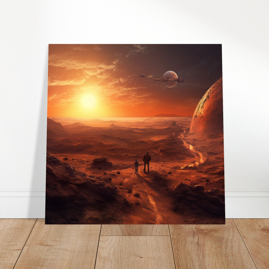 Premium Matte Paper Poster - Sunset on Mars I