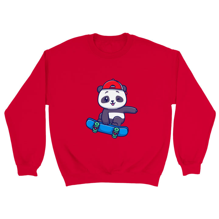 Classic Unisex Crewneck Sweatshirt - Skater Panda