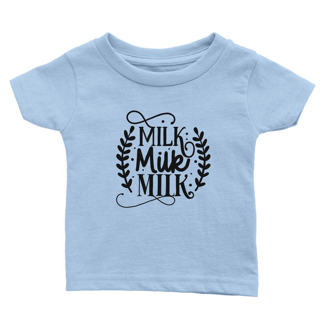 Classic Baby Crewneck T-shirt - Milk milk milk