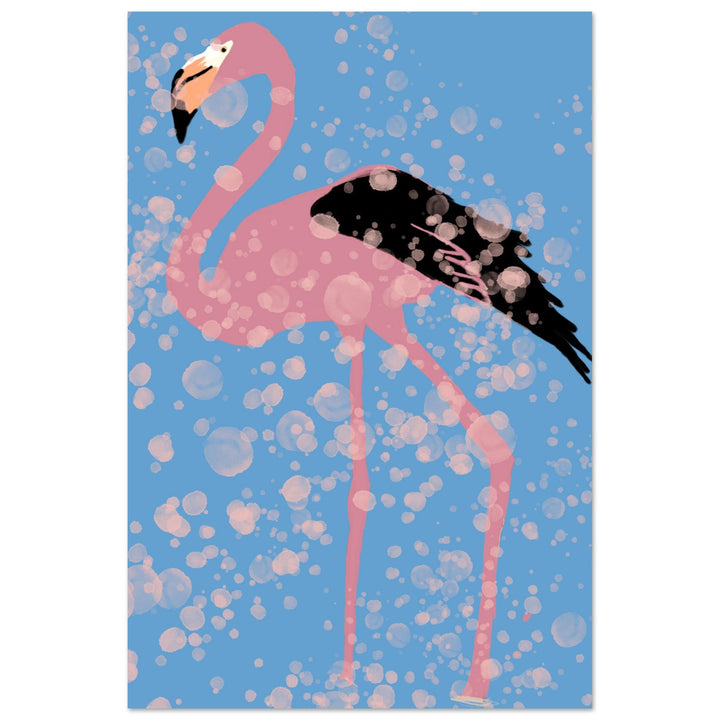 Premium Matte Paper Poster - Pink Flamingo