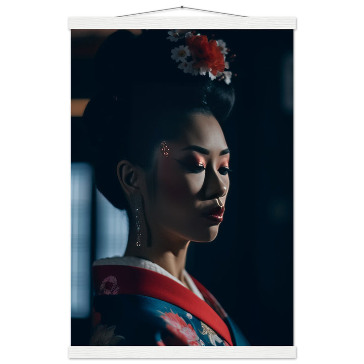 Classic Matte Paper Poster with Hanger - Geisha's Solitude