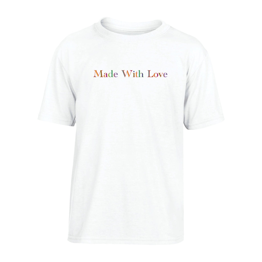 Performance Kids Crewneck T-shirt Unisex "Made With Love"