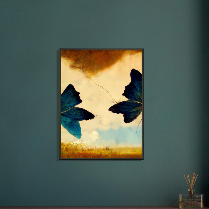 Classic Matte Paper Metal Framed Poster - Dreaming Butterflies III