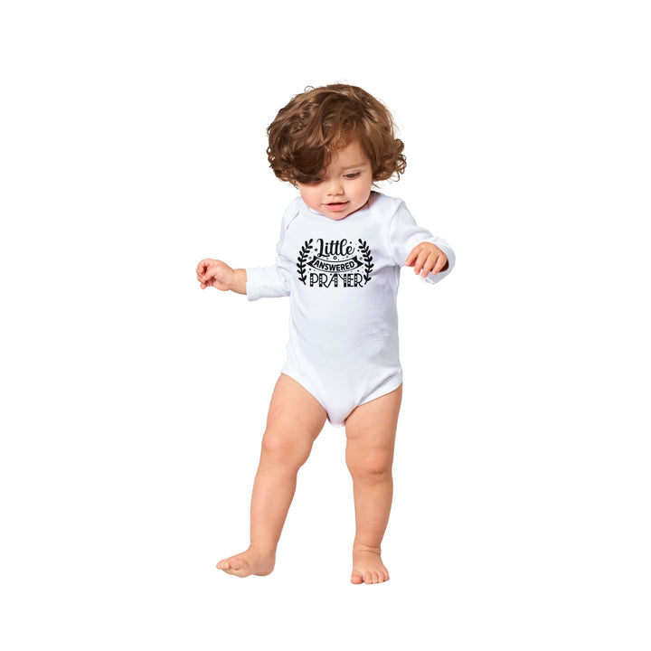 Classic Baby Long Sleeve Bodysuit - Little answered prayer