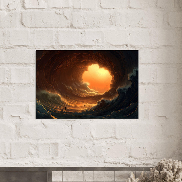 Classic Semi-Glossy Paper Poster - Abyssal Grotto Wave