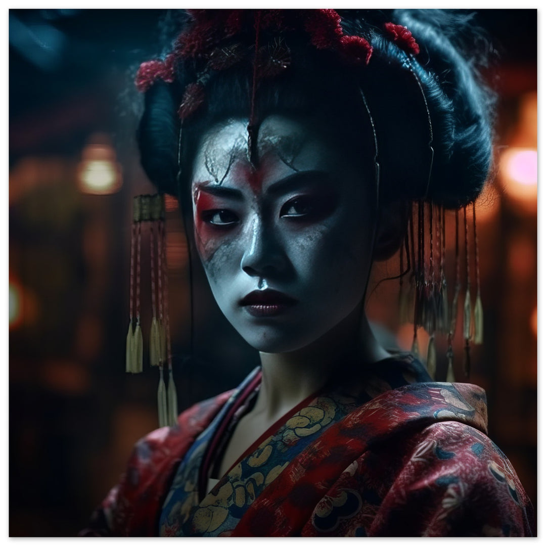 Premium Matte Paper Poster - Allure of a Geisha