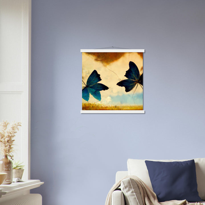 Classic Semi-Glossy Paper Poster with Hanger - Dreaming Butterflies III