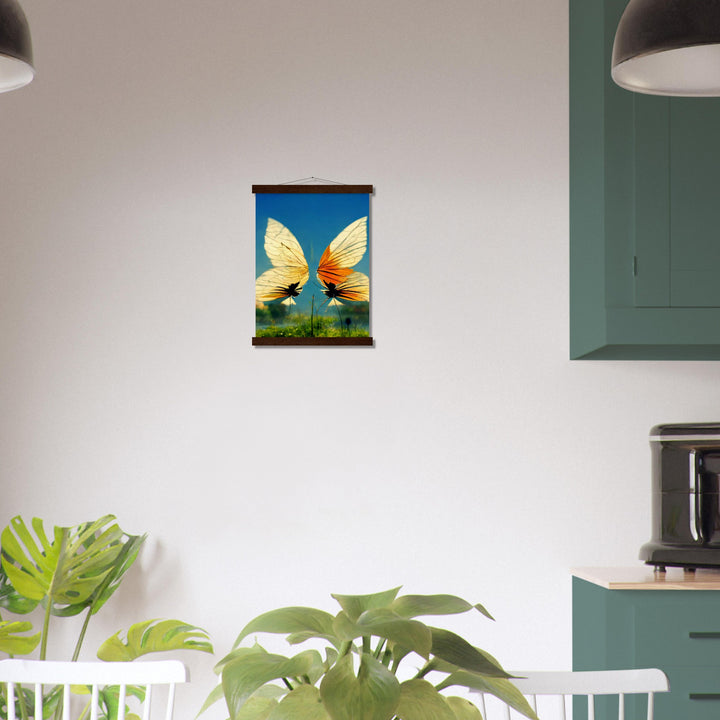 Museum-Quality Matte Paper Poster with Hanger - Dreaming Butterflies II