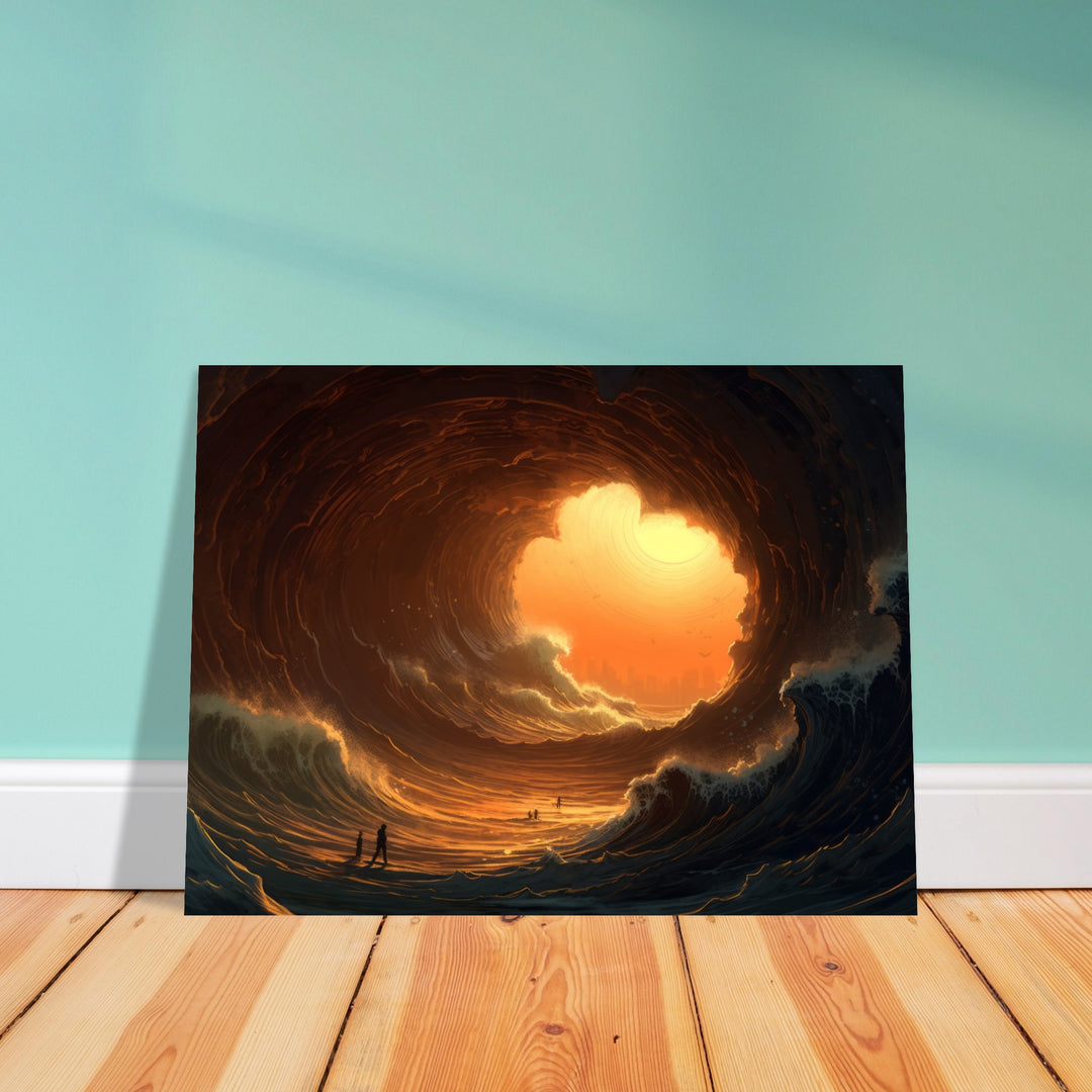 Premium Matte Paper Poster - Abyssal Grotto Wave