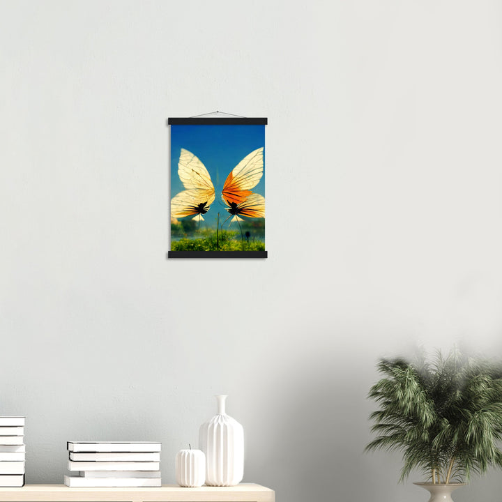 Classic Semi-Glossy Paper Poster with Hanger - Dreaming Butterflies II