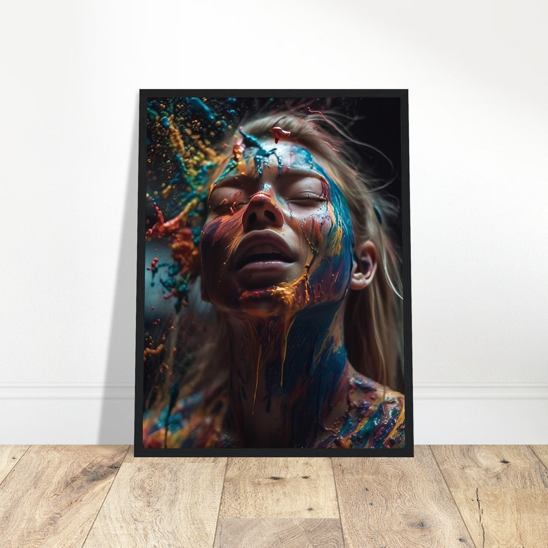 Premium Semi-Glossy Paper Wooden Framed Poster - Colourful Imagination