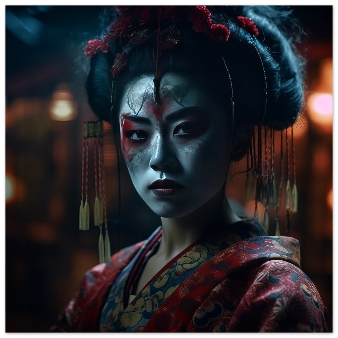 Premium Matte Paper Poster - Allure of a Geisha