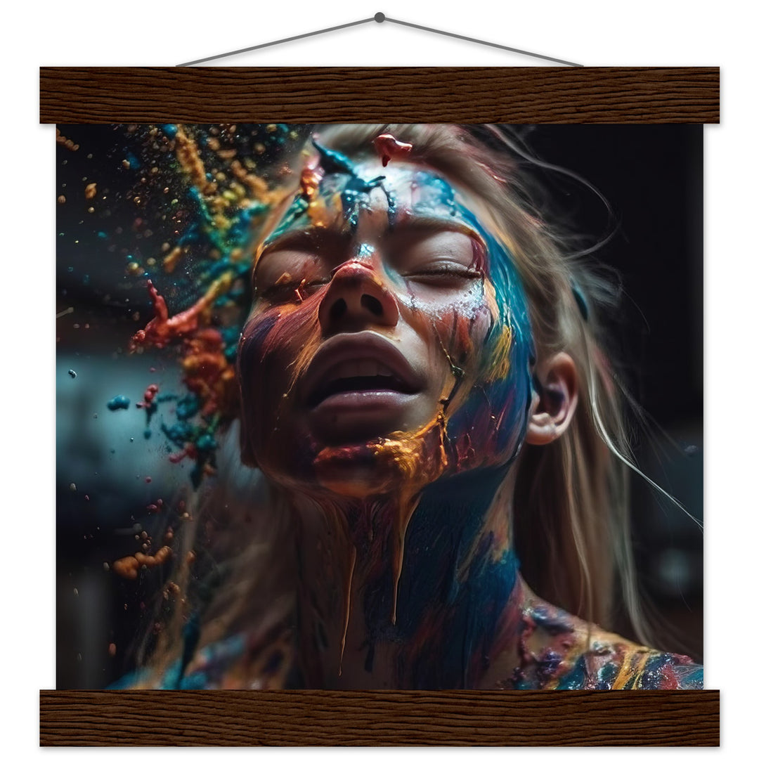 Premium Matte Paper Poster with Hanger -  Colourful Imagination