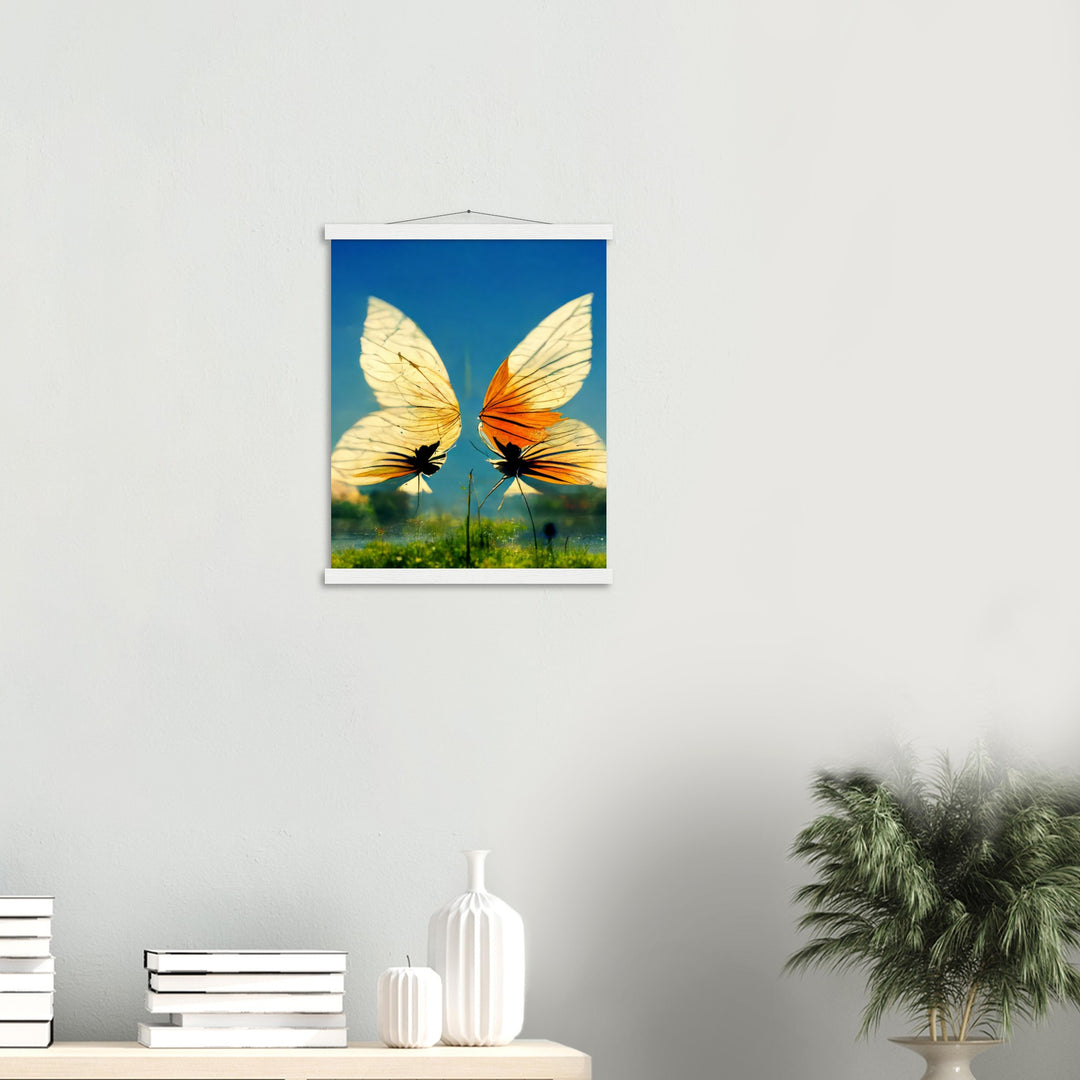 Classic Semi-Glossy Paper Poster with Hanger - Dreaming Butterflies II