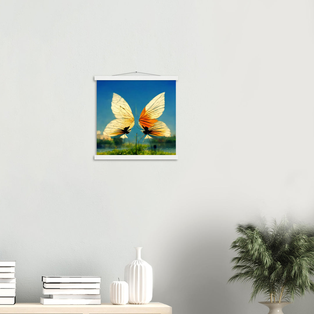 Classic Semi-Glossy Paper Poster with Hanger - Dreaming Butterflies II