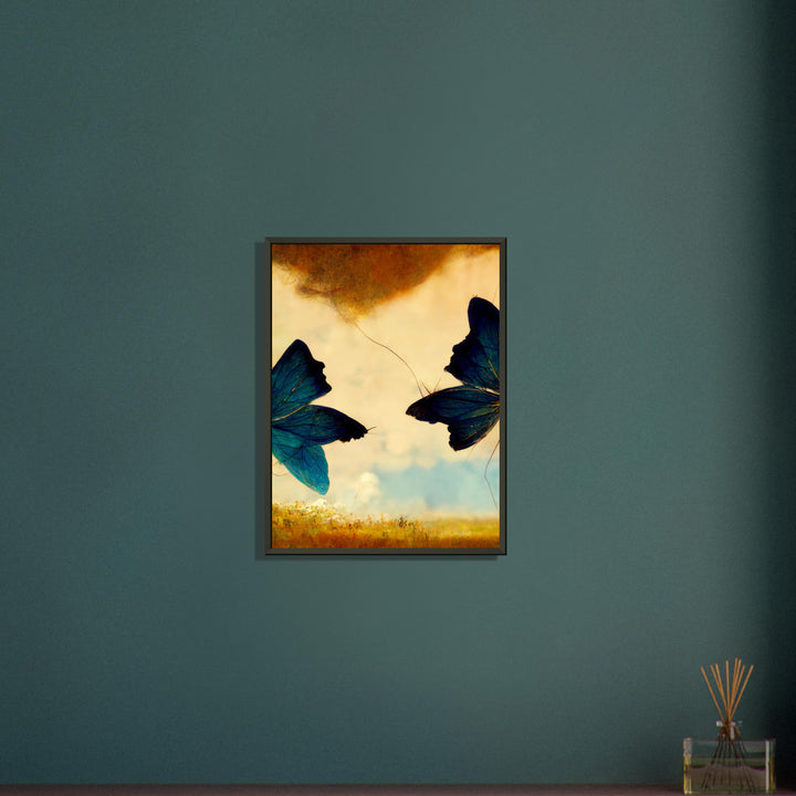 Classic Matte Paper Metal Framed Poster - Dreaming Butterflies III