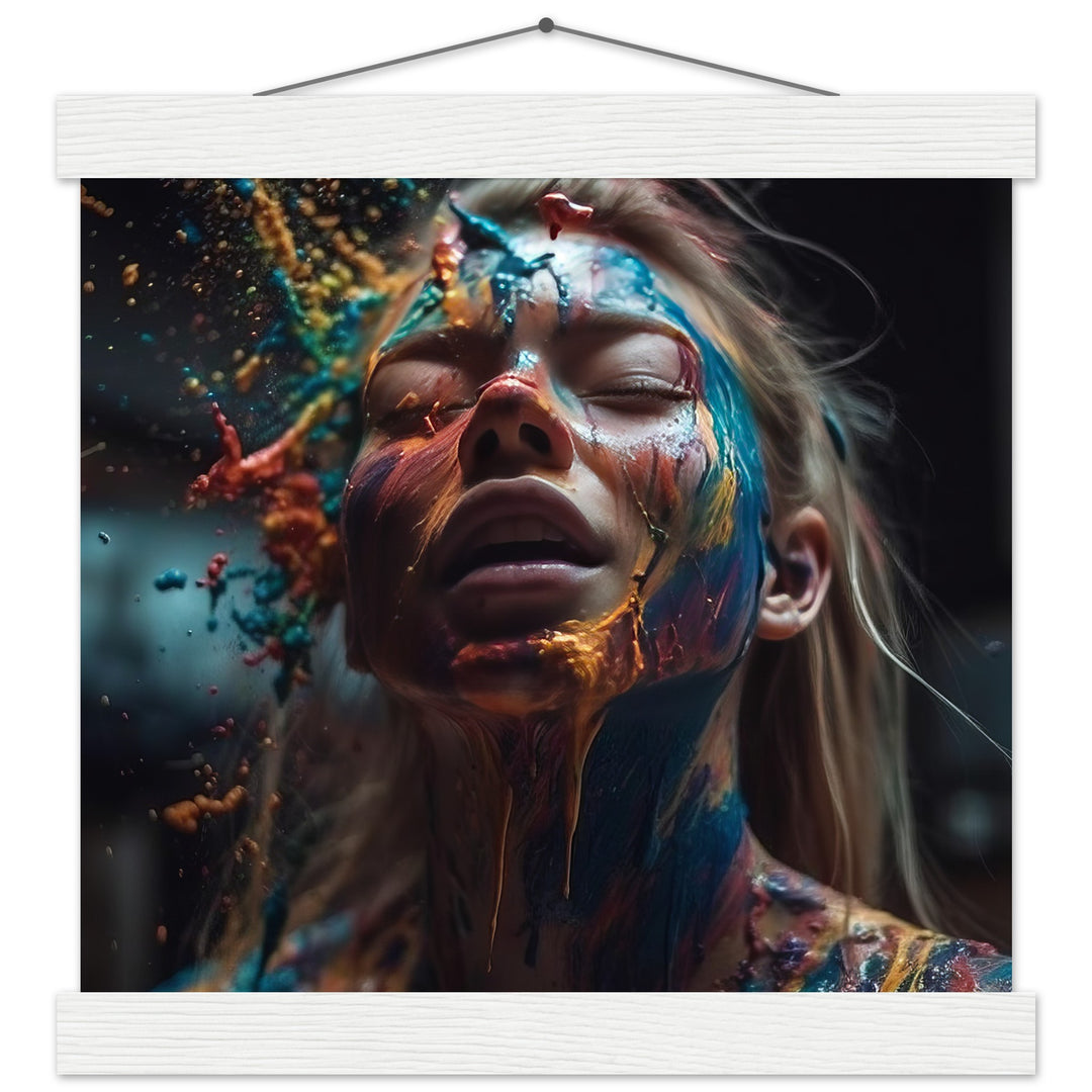 Classic Semi-Glossy Paper Poster with Hanger -  Colourful Imagination