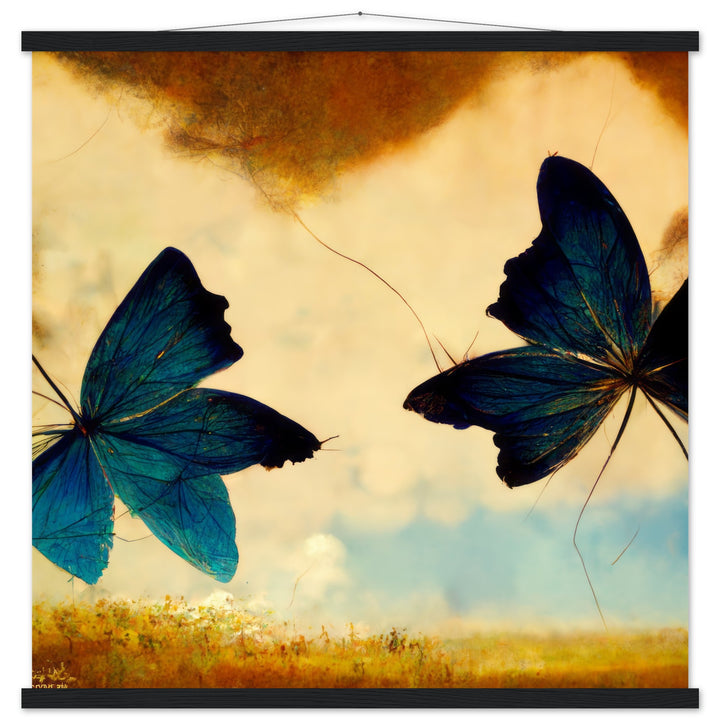 Premium Semi-Glossy Paper Poster with Hanger - Dreaming Butterflies III