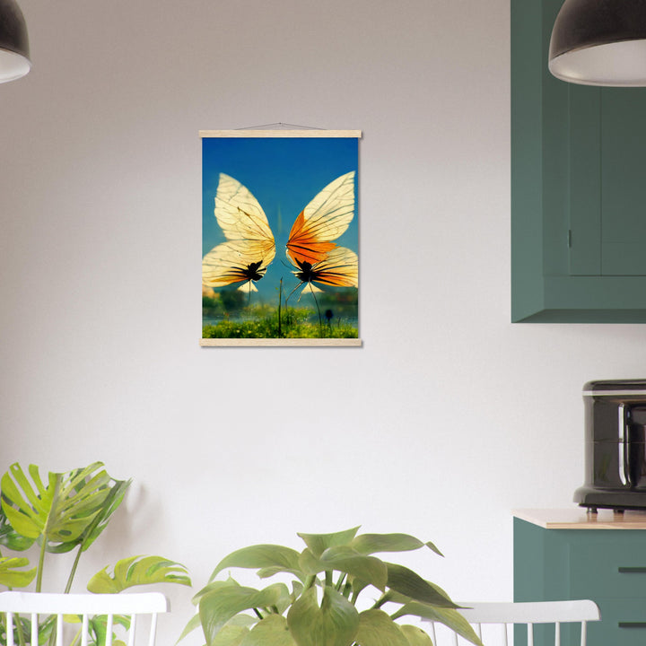 Museum-Quality Matte Paper Poster with Hanger - Dreaming Butterflies II